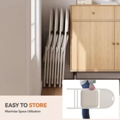 Folding Chairs Set Of 2/4/6, Metal Foldable Chair With And Non-Slip Feet Pads -Garvee GUEST f90dd3e8 a5e3 4425 98fc 56ebd4fe2f0b