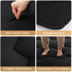 Foldable Futon Mattress Solid Color Floor Mattress Japanese Floor Bed Tatami Mattresses For Dorm Living Room -Garvee GUEST f9bedfd0 025e 4f49 a9a4 1fb99c2a1063