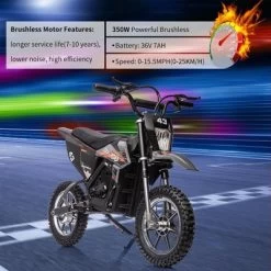 Kids Ride On Dirt Bike,15.5MPH Electric Battery-Powered Off-Road Motorcycle Max Load 175 Lbs,Led Light,Leather Seat 11 Kids Ride On Dirt Bike,15.5MPH Electric Battery-Powered Off-Road Motorcycle Max Load 175 Lbs,Led Light,Leather Seat -Garvee GUEST fabd4191 e281 4571 ae26 fd2618a44823