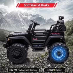 24V Kids Ride On 2 Seaters Electric Car With Remote Control, 2 * 120W Motors Battery Powered 12 24V Kids Ride On 2 Seaters Electric Car With Remote Control, 2 * 120W Motors Battery Powered -Garvee GUEST fb3b304c 4be3 414a bc36 ae74e9bf01c0