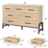 7 Dresser For Bedroom, 52" Wide Dresser, Wide Drawer With Storage Freestanding, Wooden Closet Storage Chest 2 7 Dresser For Bedroom, 52" Wide Dresser, Wide Drawer With Storage Freestanding, Wooden Closet Storage Chest -Garvee GUEST fba75d6b 9a3f 4756 a7fb c4a76ce3df2a