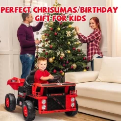 Ride On Dump Truck For Kids,12V Ride On Construction Vehicle With Remote Control, Shovel, Music Player, Shock Absorption, For 3+ -Garvee GUEST fc773899 9499 4c86 bb74 f212f307500b