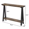 Whizmax Farmhouse Console Table, 43.3" Entryway Table With Storage For Living Room, Hallway, Entryway