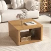 30.8" Modern Square Coffee Table, 2 Tier Center Table With Open Storage, Accent Coffee Table Nightstand For Living Room Bedroom Office -Garvee GUEST fdb1d4ab df9c 4c65 9fb1 90d7032abbe4