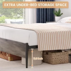 Garvee Bed Frame With Wooden Headboard And Footboard,Metal Bed Frame, No Box Spring Needed, 14 Inch Easy To Assemble Noise Free Mattress Foundation 13 Garvee Bed Frame With Wooden Headboard And Footboard,Metal Bed Frame, No Box Spring Needed, 14 Inch Easy To Assemble Noise Free Mattress Foundation -Garvee GUEST fde53d25 bf1e 4218 b554 8b9a299e6c95