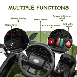 12V Ride On Car For Kids, Electric Vehicle Toddles, Battery Powered Truck Car Toy With RC, LED, Music, 4-Wheel Suspension 19 12V Ride On Car For Kids, Electric Vehicle Toddles, Battery Powered Truck Car Toy With RC, LED, Music, 4-Wheel Suspension -Garvee GUEST ff41b02a 8c9b 4f15 b541 69b1cb43c7bd