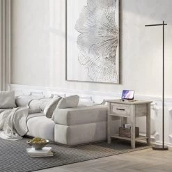 Garvee Gray Square Nightstand With Storage Drawer For Bedroom Living Room 9 Garvee Gray Square Nightstand With Storage Drawer For Bedroom Living Room -Garvee GUEST ffa3b441 d59d 4d57 8ca3 e6e58f585753